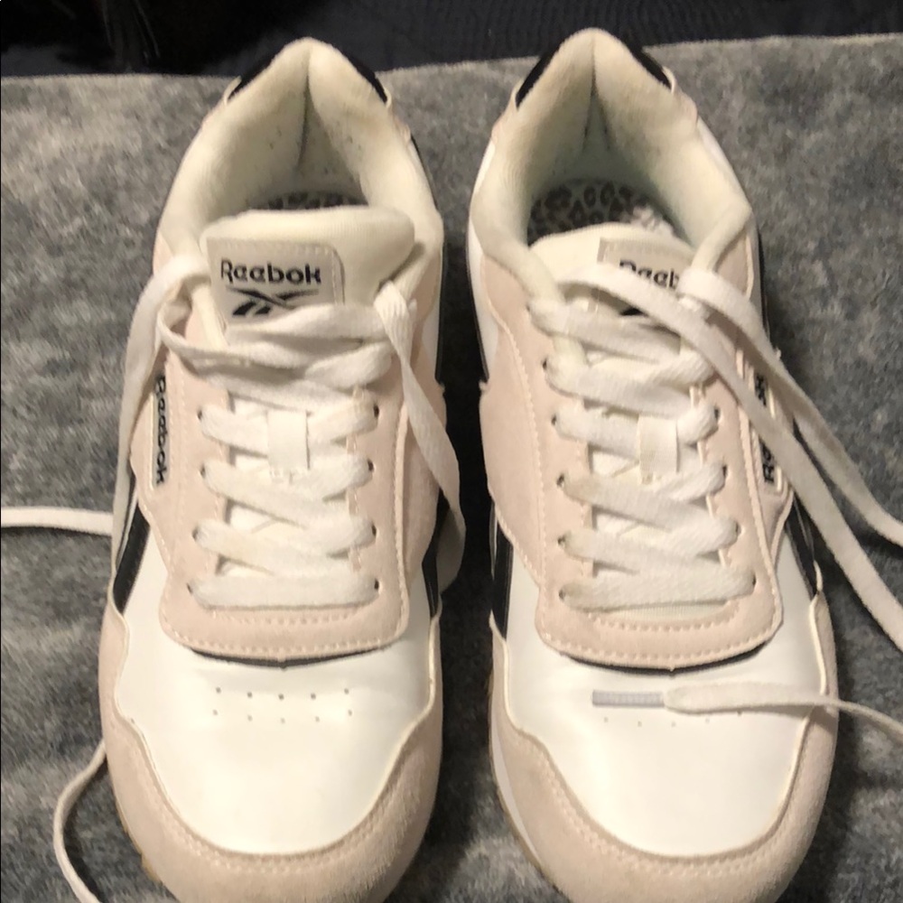 Reebok White and Black Sneakers